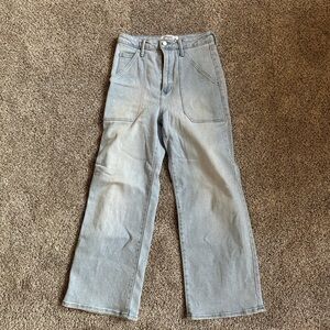 Just Black Women's Light Blue Straight Leg Jeans